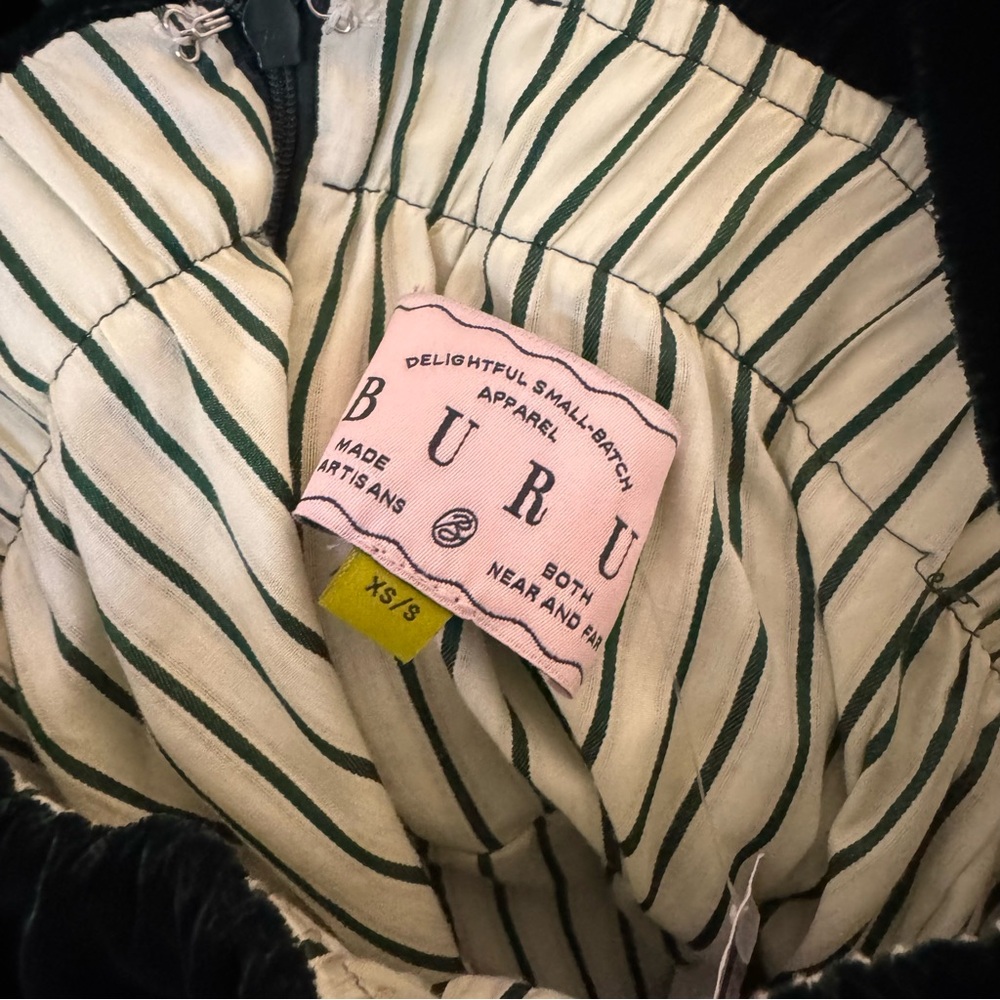 Buru Teagan Velvet Tiered Ruffle A-Line Convertible Mini to Maxi Flounce Dress - Picture 7 of 9